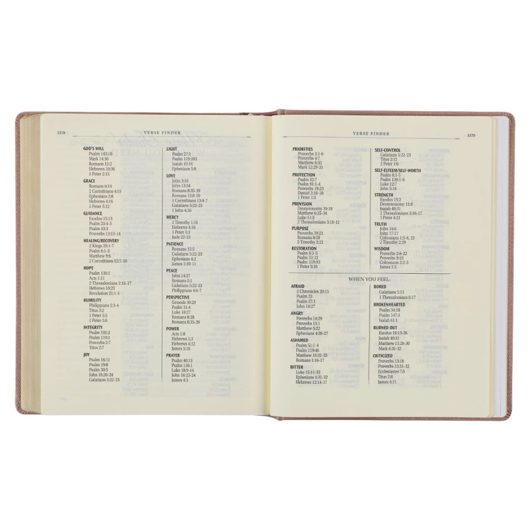 Christian Art Gifts Pearlescent Mauve Faux Leather Hardcover Large Print KJV Note-taking Bible 7 Christian Art Gifts Pearlescent Mauve Faux Leather Hardcover Large Print KJV Note-taking Bible - Image 5