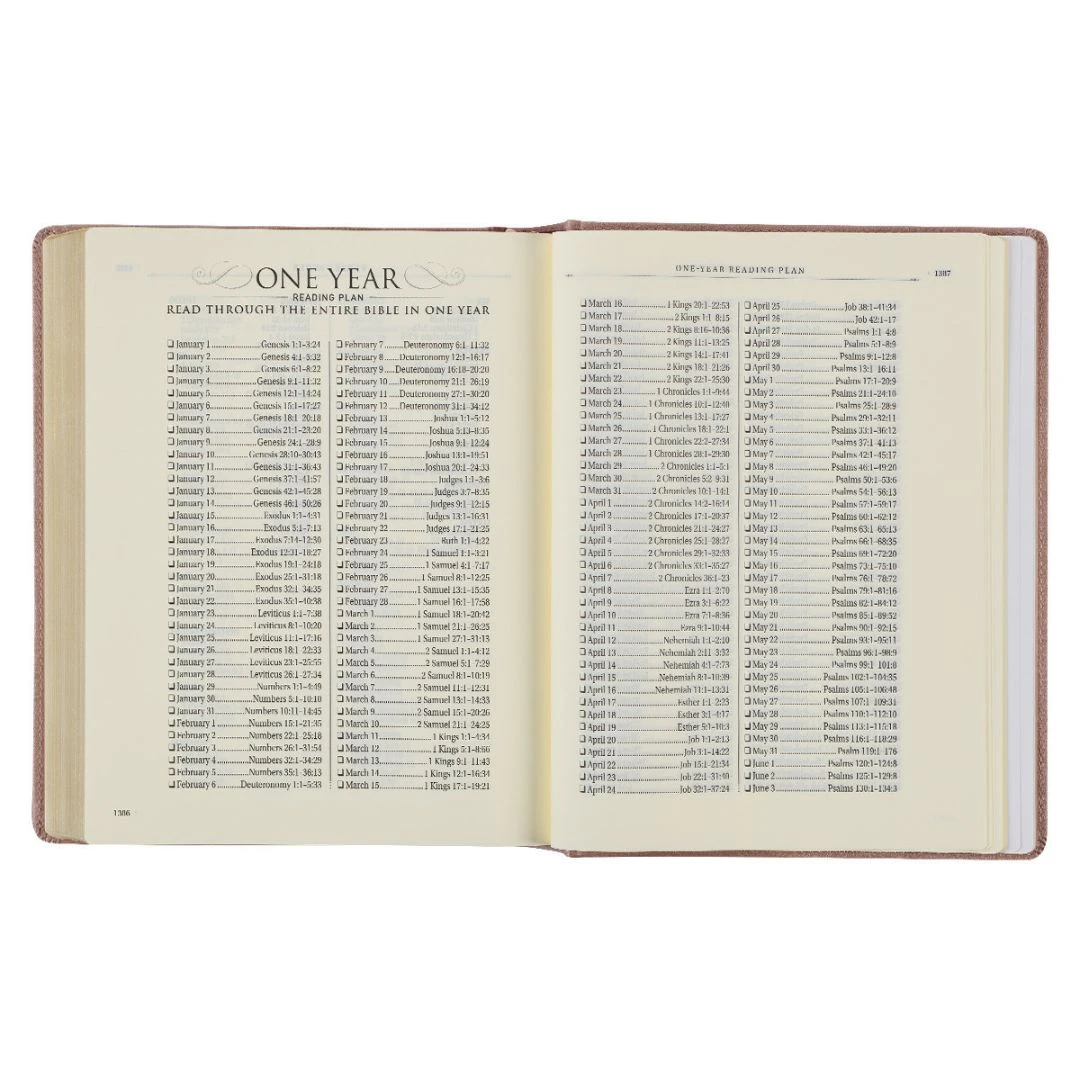 Christian Art Gifts Pearlescent Mauve Faux Leather Hardcover Large Print KJV Note-taking Bible 8 Christian Art Gifts Pearlescent Mauve Faux Leather Hardcover Large Print KJV Note-taking Bible - Image 6