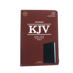 Holman Bible Publishers KJV Giant Print Reference Bible, Charcoal LeatherTouch