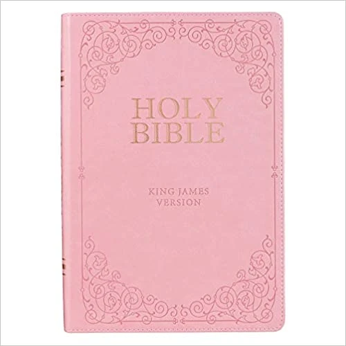 Christian Art Gifts KJV Giant Print Full-size Bible Pink Faux Leather Thumb-index 3 Christian Art Gifts KJV Giant Print Full-size Bible Pink Faux Leather Thumb-index