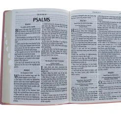 Christian Art Gifts KJV Giant Print Full-size Bible Pink Faux Leather Thumb-index 11 Christian Art Gifts KJV Giant Print Full-size Bible Pink Faux Leather Thumb-index -SHOPtheWORD store 206 2118 3