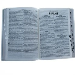 Christian Art Gifts KJV Bible White Faux Leather Large Print Thinline Thumb Index 10 Christian Art Gifts KJV Bible White Faux Leather Large Print Thinline Thumb Index -SHOPtheWORD store 206 2123 3