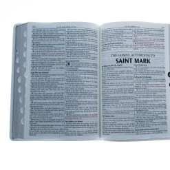 Christian Art Gifts KJV Bible White Faux Leather Large Print Thinline Thumb Index 11 Christian Art Gifts KJV Bible White Faux Leather Large Print Thinline Thumb Index -SHOPtheWORD store 206 2123 4