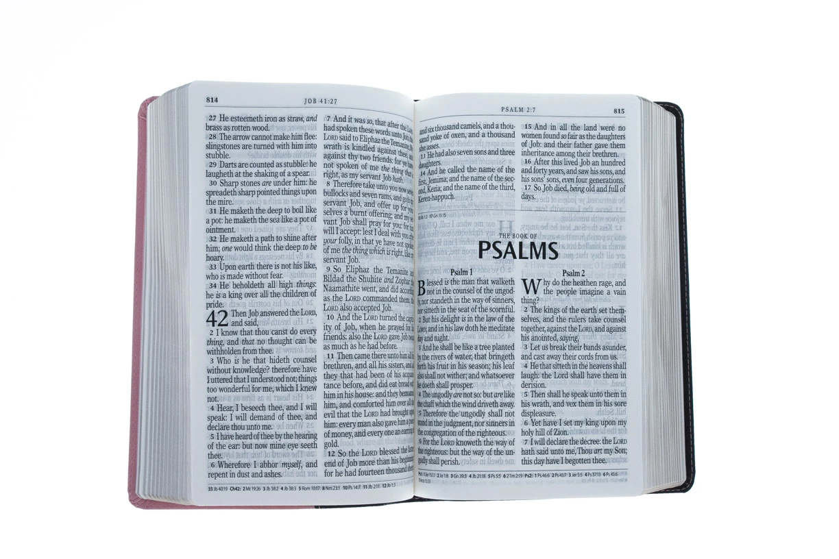 Christian Art Gifts KJV Brown And Pink Half-bound Faux Leather Giant Print 6 Christian Art Gifts KJV Brown And Pink Half-bound Faux Leather Giant Print - Image 4