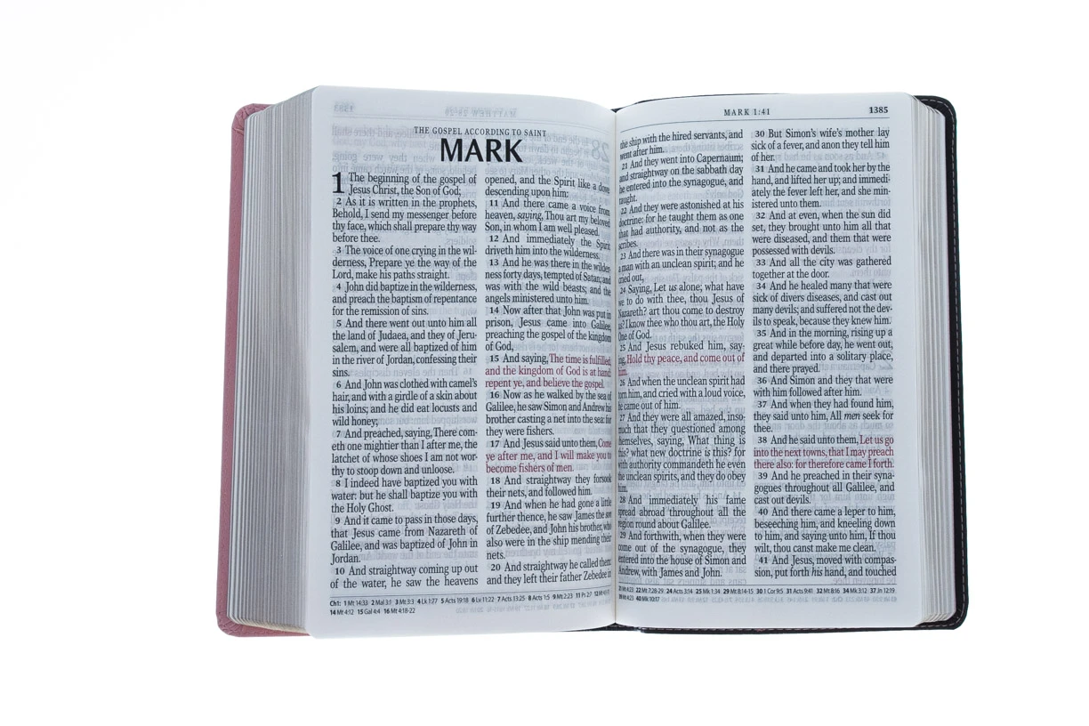 Christian Art Gifts KJV Brown And Pink Half-bound Faux Leather Giant Print 7 Christian Art Gifts KJV Brown And Pink Half-bound Faux Leather Giant Print - Image 5