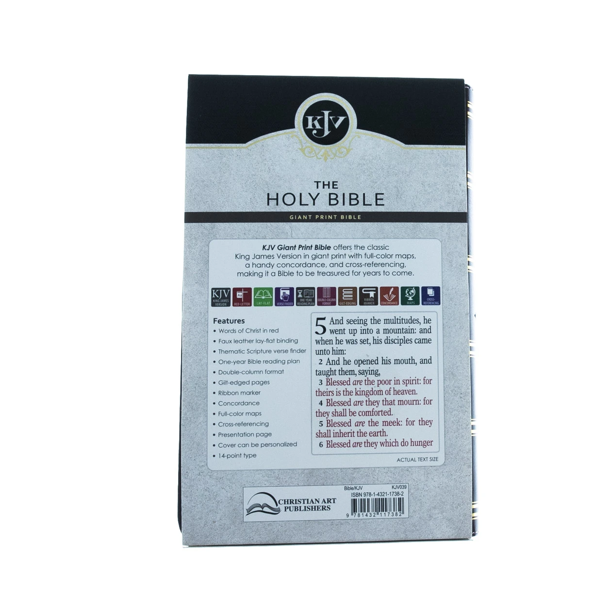 Christian Art Gifts KJV Brown And Pink Half-bound Faux Leather Giant Print 8 Christian Art Gifts KJV Brown And Pink Half-bound Faux Leather Giant Print - Image 6