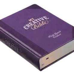 Christian Art Gifts KJV Purple Quarter-bound Faux Leather Hardcover – A Journaling Bible