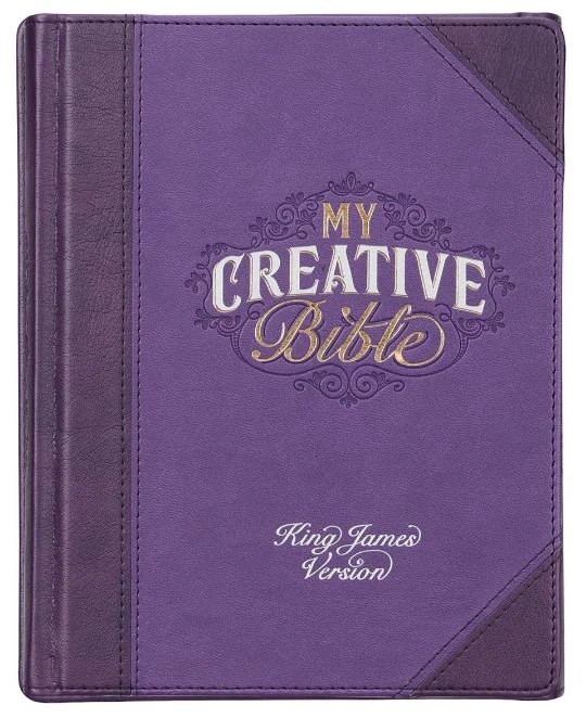 Christian Art Gifts KJV Purple Quarter-bound Faux Leather Hardcover – A Journaling Bible 4 Christian Art Gifts KJV Purple Quarter-bound Faux Leather Hardcover – A Journaling Bible - Image 2