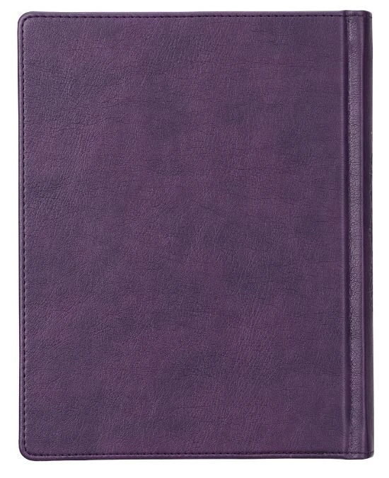 Christian Art Gifts KJV Purple Quarter-bound Faux Leather Hardcover – A Journaling Bible 5 Christian Art Gifts KJV Purple Quarter-bound Faux Leather Hardcover – A Journaling Bible - Image 3