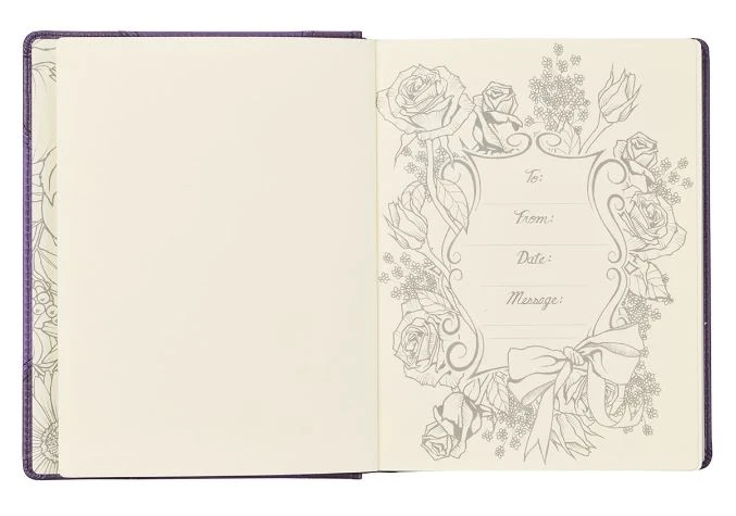 Christian Art Gifts KJV Purple Quarter-bound Faux Leather Hardcover – A Journaling Bible 6 Christian Art Gifts KJV Purple Quarter-bound Faux Leather Hardcover – A Journaling Bible - Image 4