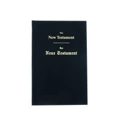 English/German New Testament Large Print 8.5 X 5.5 X 1.5 -Hardcover