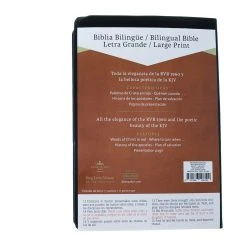 WEIGHT: 1 Lbs Span-RVR 1960/KJV Large Print Bilingual Bible-Black Imitation Leather 13 WEIGHT: 1 Lbs Span-RVR 1960/KJV Large Print Bilingual Bible-Black Imitation Leather -SHOPtheWORD store 216 0018 5