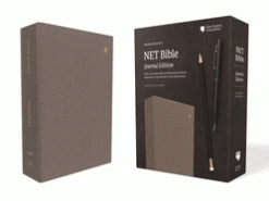 Thomas Nelson NET Bible, Journal Edition, Cloth Over Board, Gray, Comfort Print