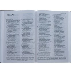Thomas Nelson NET Bible, Thinline Reference, Large Print, Cloth Over Board, Gray -SHOPtheWORD store 221 0018 3