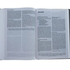 Thomas Nelson NET Bible, Thinline Reference, Large Print, Cloth Over Board, Gray -SHOPtheWORD store 221 0018 4