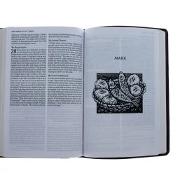 Thomas Nelson NET Thinline Art Edition/Large Print Brown Leathersoft -SHOPtheWORD store 221 0025 5