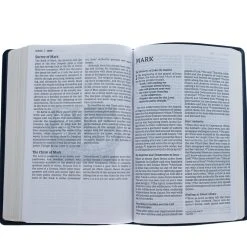 Thomas Nelson NET Thinline Art Edition/Large Print Blue Leathersoft -SHOPtheWORD store 221 0026 2