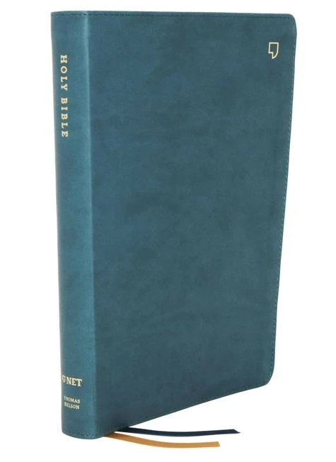 NET Bible Thinline, Teal, Leathersoft, Indexed, Comfort Print Thomas Nelson NET Bible Thinline, Teal, Leathersoft, Indexed, Comfort Print -SHOPtheWORD store 221 0027 0