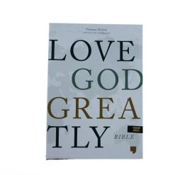 Thomas Nelson NET Love God Greatly Bible, Brown Indexed -SHOPtheWORD store 221 0029 4
