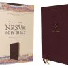 Zondervan NRSVUE Holy Bible, Leathersoft, Burgundy, Comfort Print -SHOPtheWORD store 226 0018 0