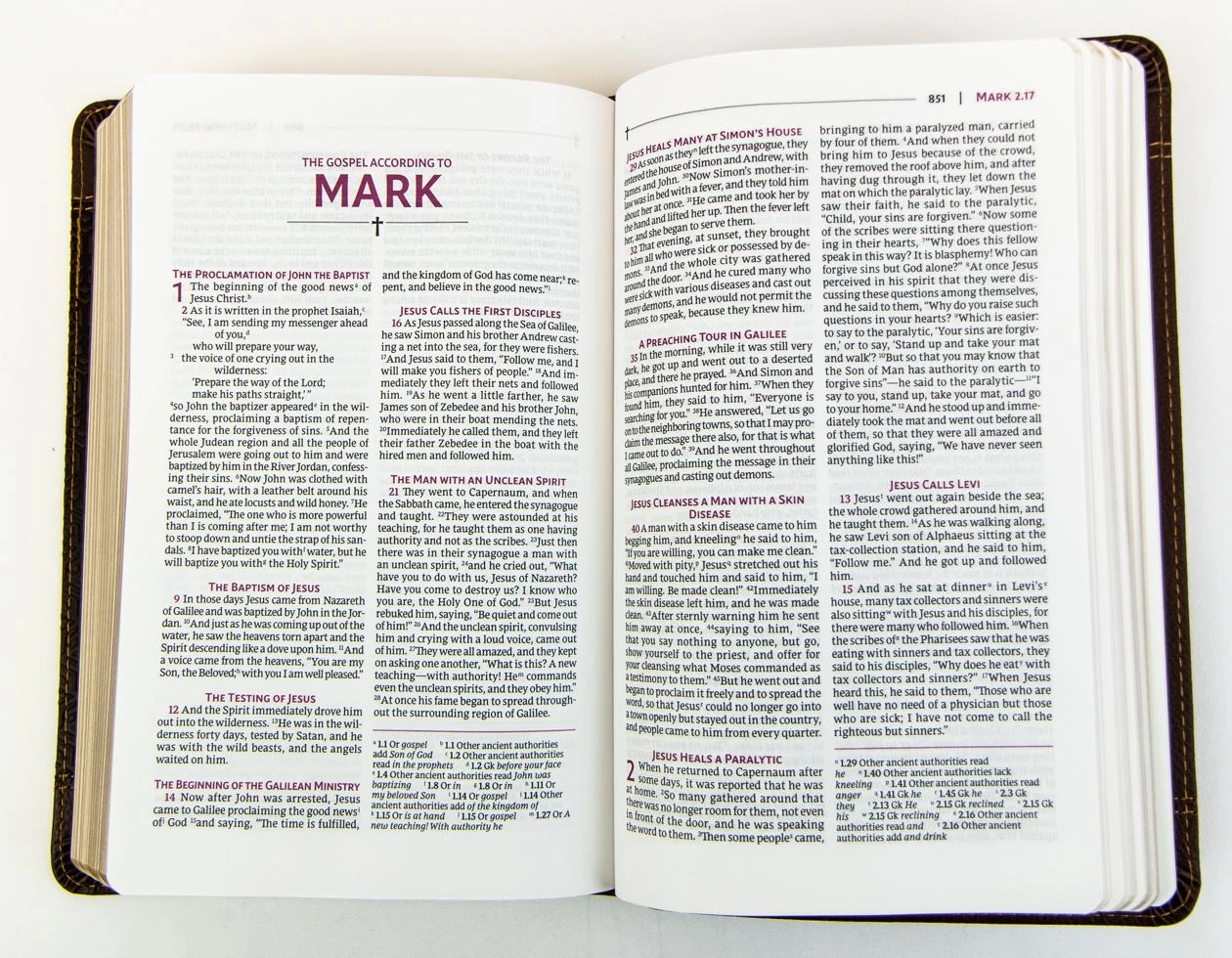 Zondervan NRSVUE Holy Bible, Personal Size, Leathersoft, Brown, Comfort Print 6 Zondervan NRSVUE Holy Bible, Personal Size, Leathersoft, Brown, Comfort Print - Image 4